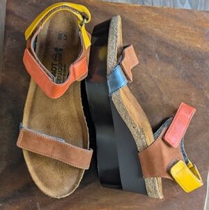 Naot Miracle platform wedge